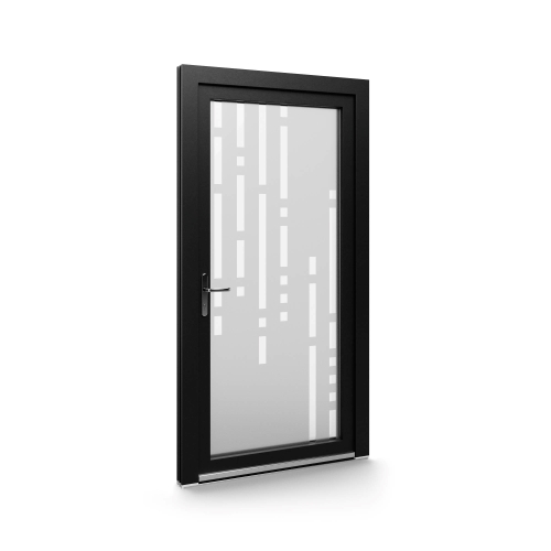 Glaspanelen pvc voordeur Ekovitre
