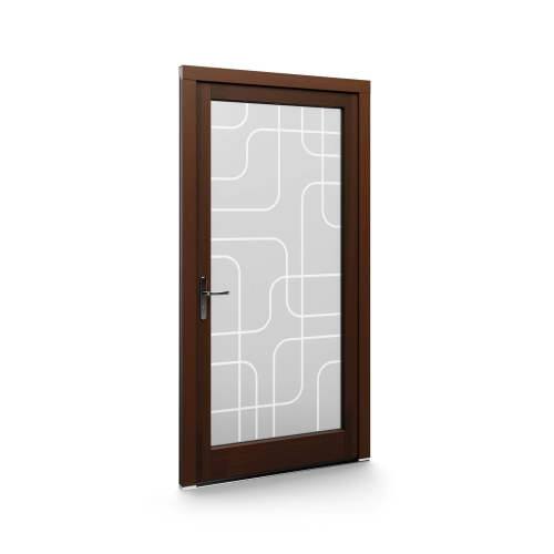 Woodline houten deuren glas panelen