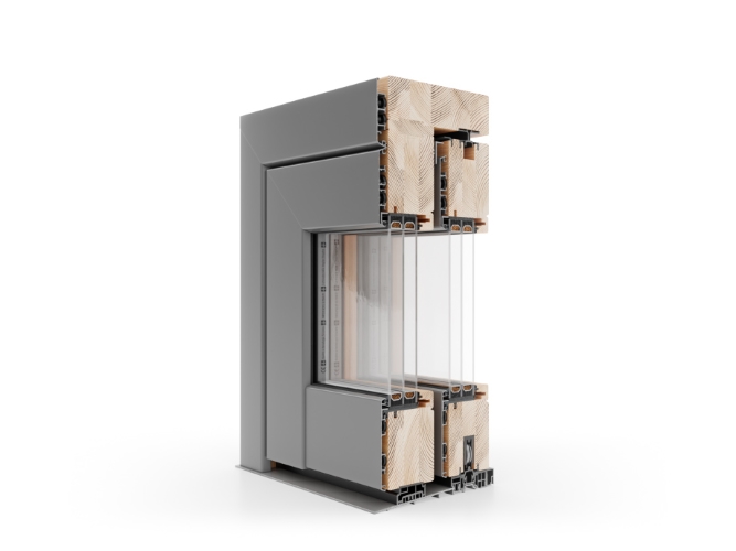 Houten schuifsystemen Naturo 80 HST ALU Classic
