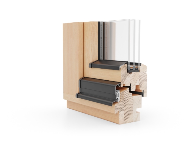 houten ramen naturo 80